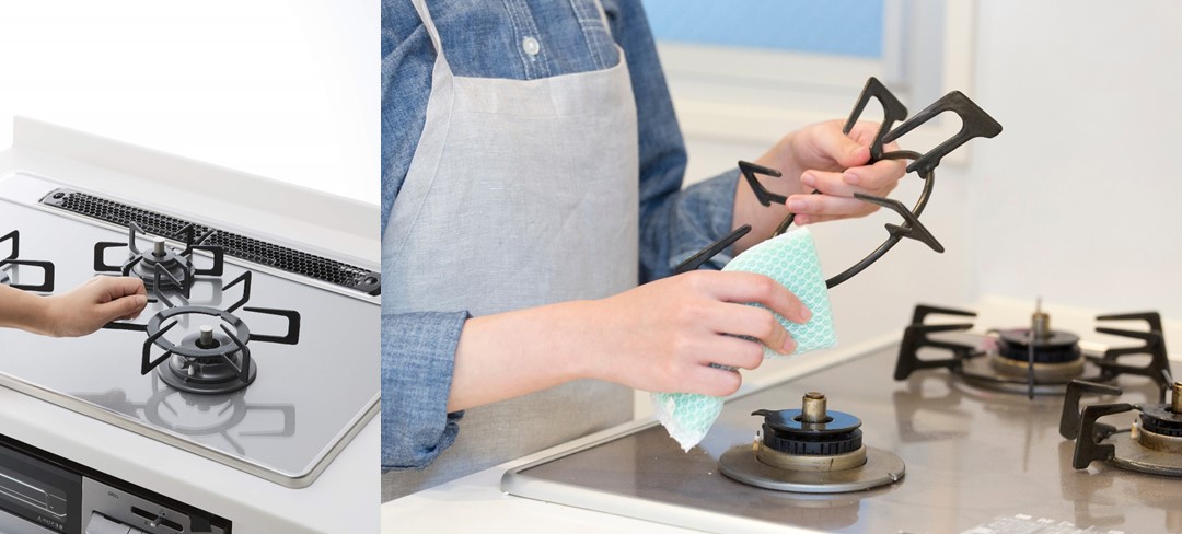 コンロのゴトクのお手入れは?